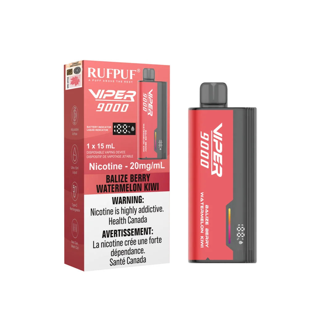 rufpuf Viper 9000 Balize Berry Watermelon Kiwi (20mg)
