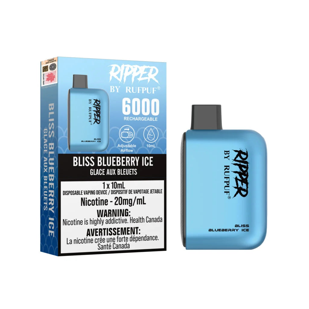 Rufpuf Ripper 6000 Bliss Blueberry Ice (20mg)