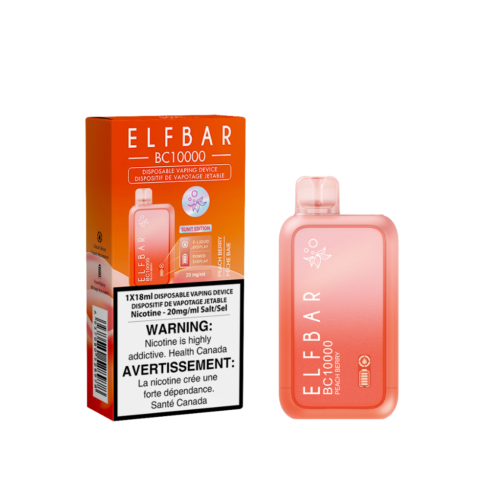 (Ontario) Elf Bar BC10K Disposable Peach Berry