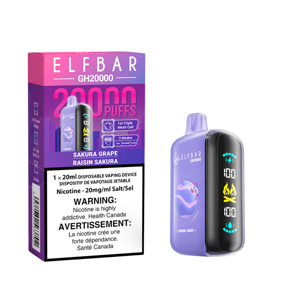 (Ontario) Elf Bar GH20k Disposable Vape - Grape ice