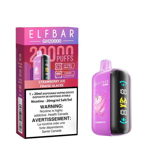 (Ontario) Elf Bar GH20k Disposable Vape - Strawberry Ice