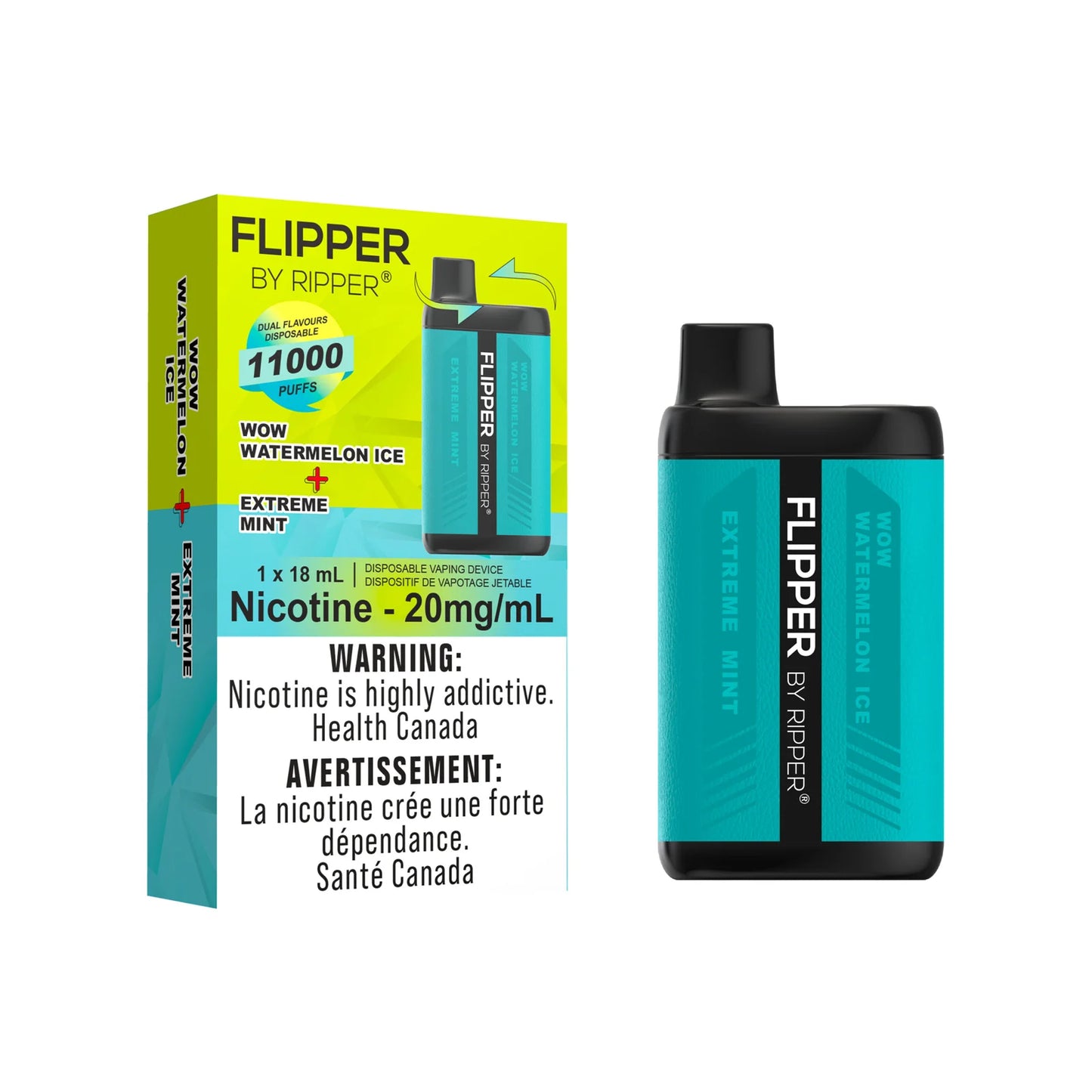 Flipper 11000 wow watermelon ice + extremem mint