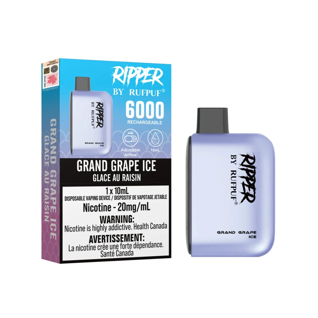 Rufpuf Ripper 6000 Grand Grape Ice (20mg)