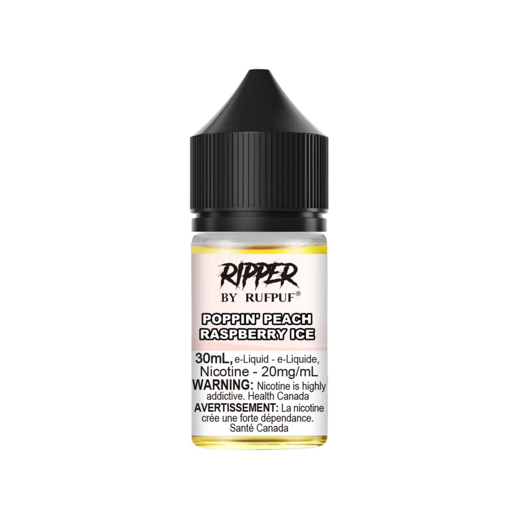 Ripper Rufpuf salt 30ML Poppin’ Peach Raspberry Ice