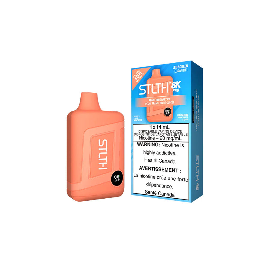 STLTH 8K PRO - PEACH BLUE RAZZ ICE (20mg)