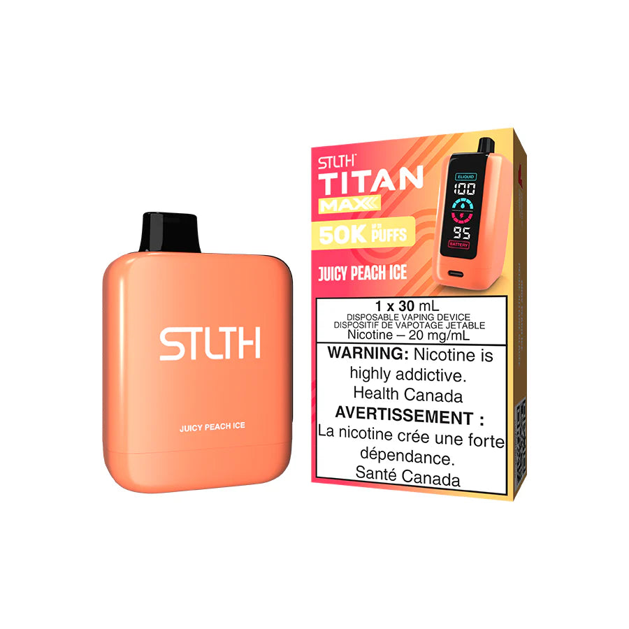 (Ontario) STLTH TITAN MAX 50K DISPOSABLE - JUICY PEACH ICE