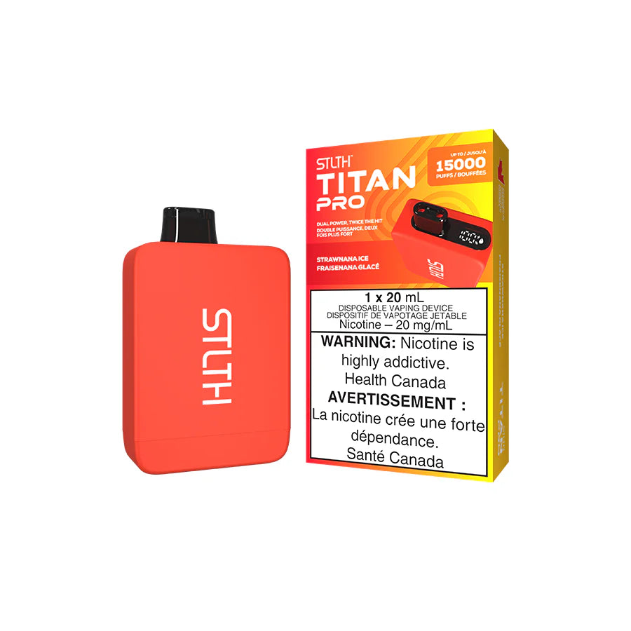 (Ontario)STLTH TITAN PRO DISPOSABLE - STRAWNANA ORANGE ICE