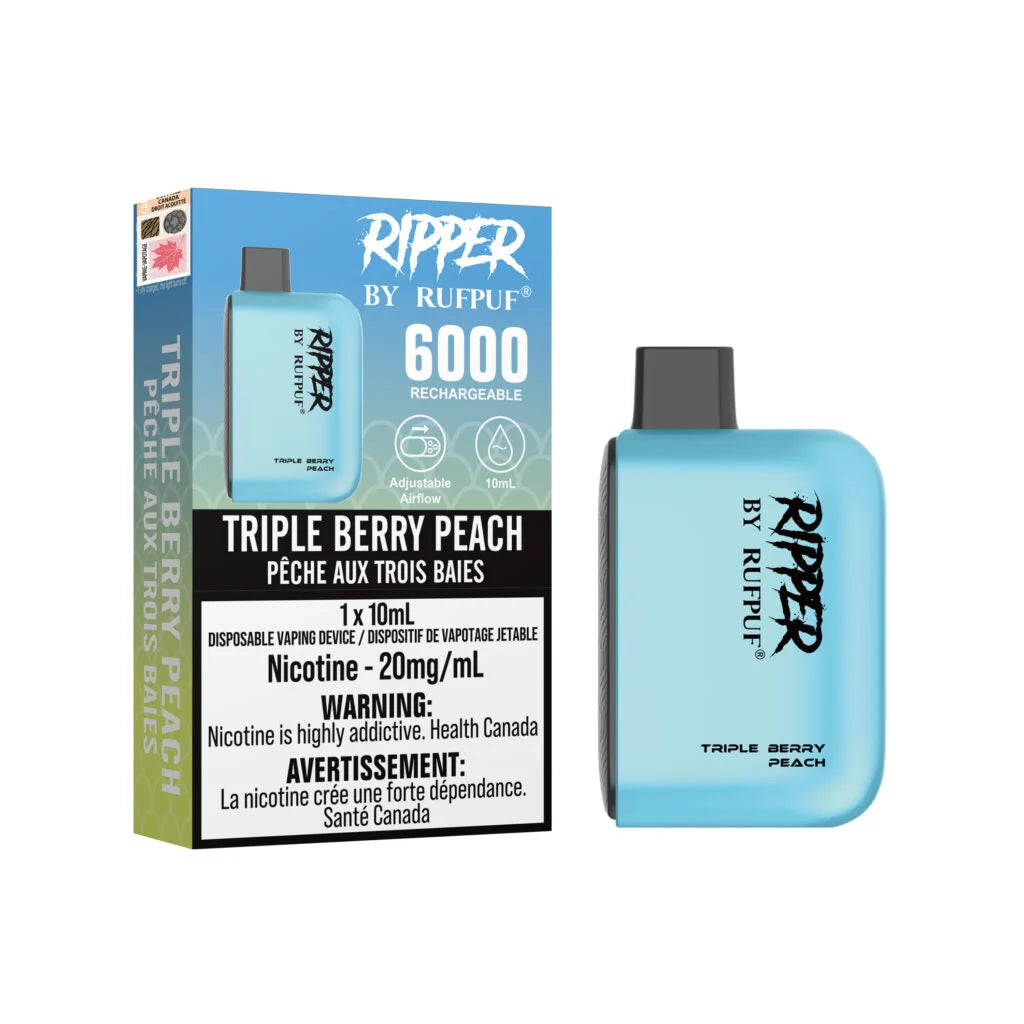 Rufpuf Ripper 6000 Triple berry Peach (20mg)