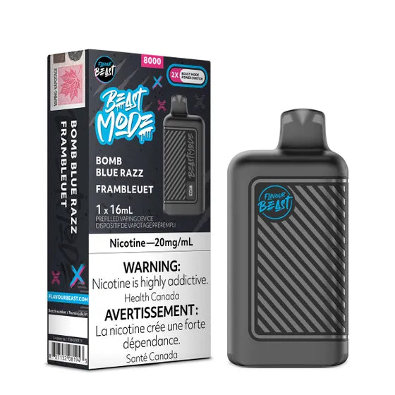 Flavour Beast Beast Mode 8K Disposable - Bomb Blue Razz 20MG