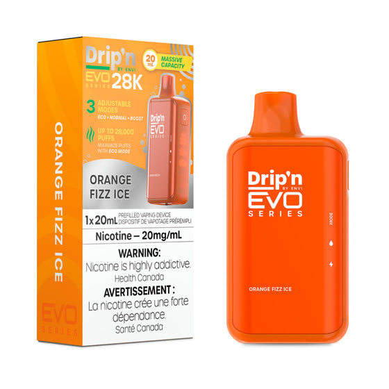 (Ontario) Drip'n by Envi EVO Series 28K Disposable - Orange Fizz