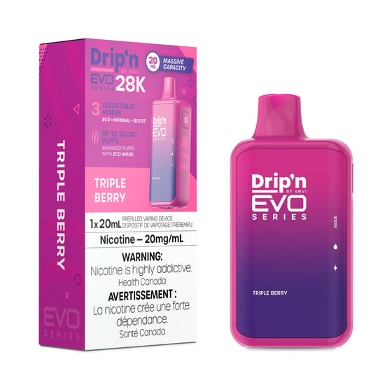 (Ontario) Drip'n by Envi EVO Series 28K Disposable - Triple Berry