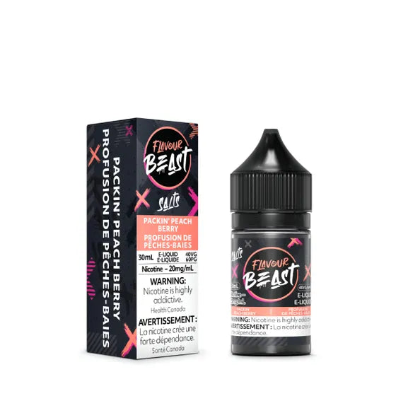 (Ontario) Flavour Beast Salt 30ML - Packin' Peach Berry