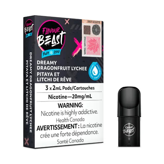 Flavour Beast Pod Pack - Dreamy Dragonfruit Lychee Iced - 20MG
