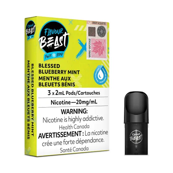 Flavour Beast Pod pack – blessed blueberry mint – 20MG
