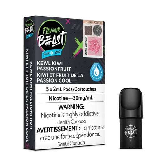 Flavour Beast Pod Pack - Kewl Kiwi Passionfruit Iced - 20MG