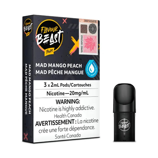 Flavour Beast Pod Pack - Mad Mango Peach - 20MG