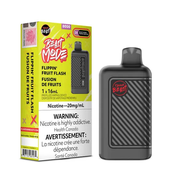 (Ontario) Flavour Beast Beast Mode 8K Disposable - Flippin' Fruit Flash 20MG