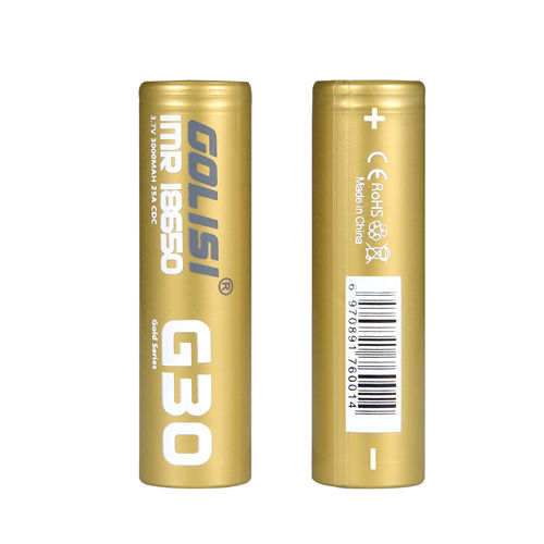 Golisi G30 IMR 18650 Rechargeable Li-ion Battery 3000mAh 20A (2 PCS)