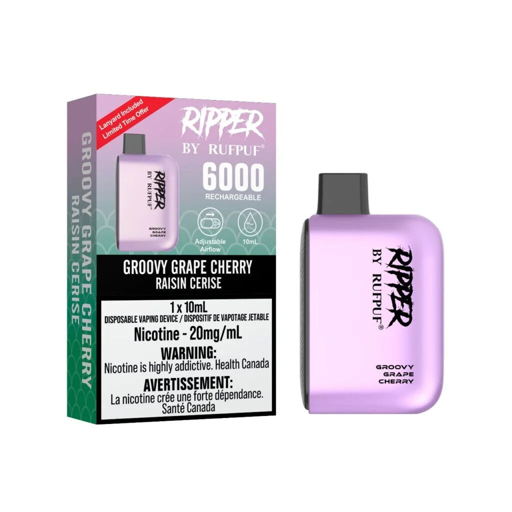 Rufpuf Ripper 6000 Groovy Grape Cherry (20mg)