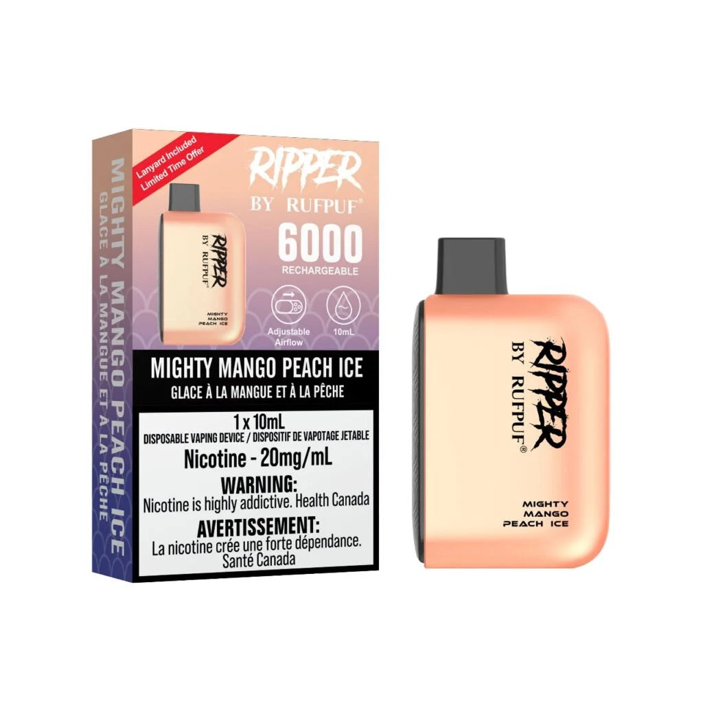 Rufpuf Ripper 6000 Mighty Mango Peach Ice (20mg)