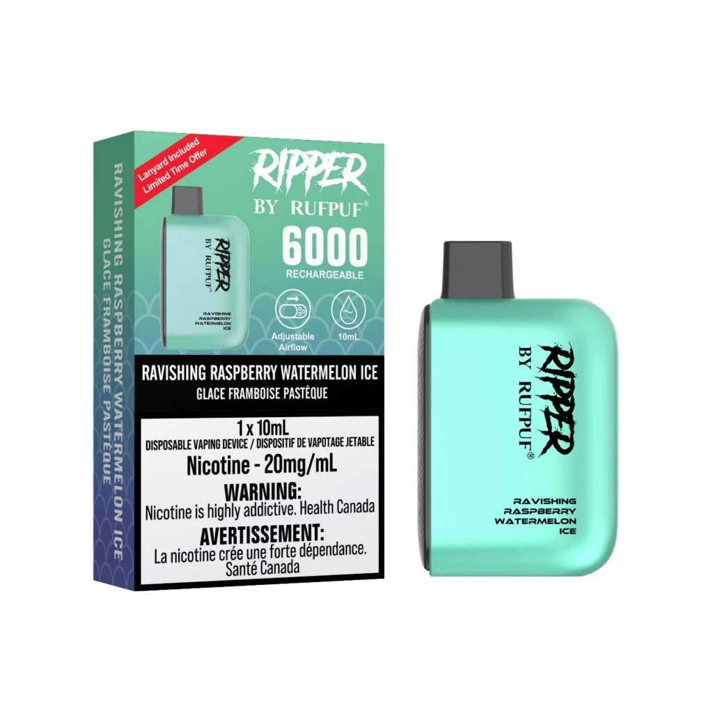 Rufpuf Ripper 6000 Ravishing Raspberry Watermelon Ice (20mg)