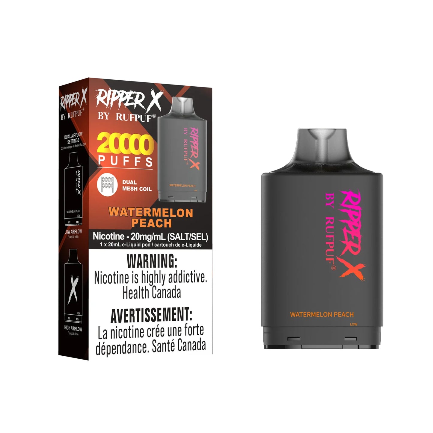 Rufpuf Ripper X 20000 Watermelon Peach (20mg)