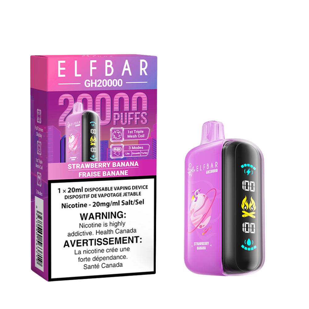 (Ontario) Elf Bar GH20k Disposable Vape - Strawberry Banana