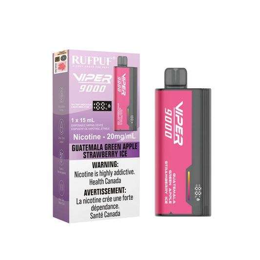 rufpuf Viper 9000 Guatemala Green Apple Strawberry Ice (20mg)