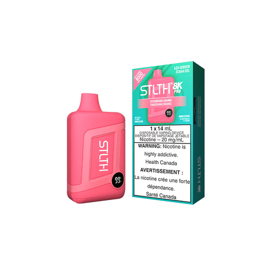 STLTH 8K PRO DISPOSABLE - STRAWNANA ORANGE (20mg)