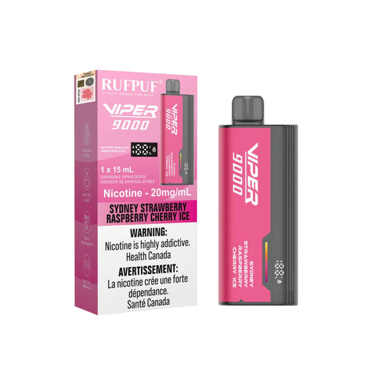 rufpuf viper 9000 Sydney Strawberry Raspberry Cherry Ice (20mg)