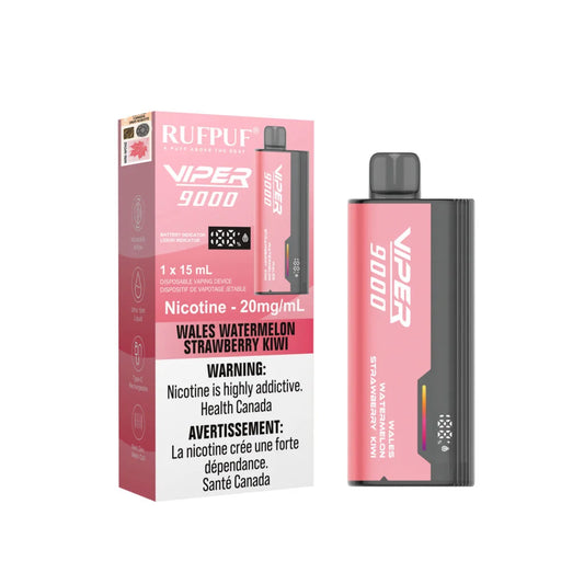 rufpuf Viper 9000 Wales Watermelon Strawberry Kiwi (20mg)