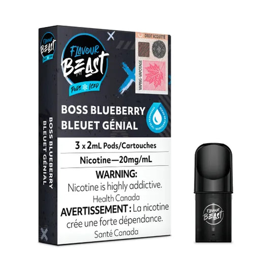 Flavour Beast Pod Pack – Boss Blueberry Iced - 20mg