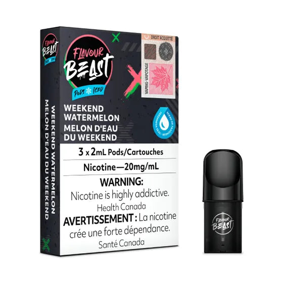Flavour Beast Pod Pack - Weekend Watermelon Iced - 20MG